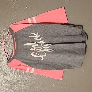 Cat & Jack Girls size 10/12 gently loved 3/4 sleeve t-shirt